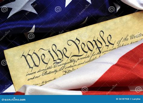 Constitution Of The United States We The People Stock Photo Image