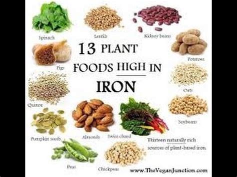 Top 10 Vegan Iron Rich Foods - YouTube
