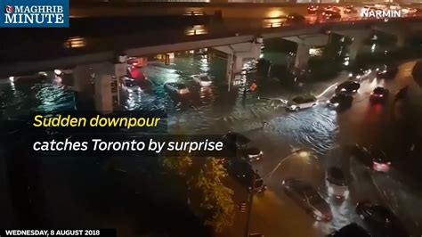 Sudden Downpour Catches Toronto By Surprise Youtube
