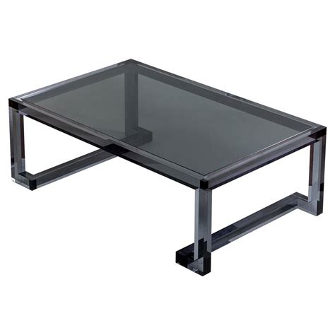 Pairs well with our coordinating ava end table in large and small sizes. Ava Modern Smoke Grey Glass Acrylic Coffee Table | Acrylic ...