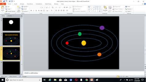 How To Make Solar System Animation In Power Point Easy Steps