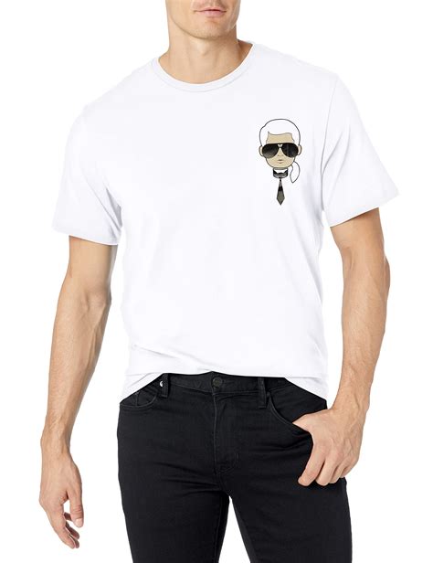 Buy Karl Lagerfeld Paris Men S Classic Karl Character Short Sleeve Crew Neck T Shirt Online At