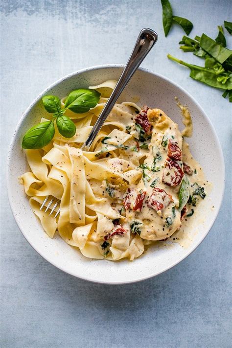 Once cooked transfer to a plate; Creamy Tuscan Chicken With Spinach and Sun-Dried Tomatoes ...