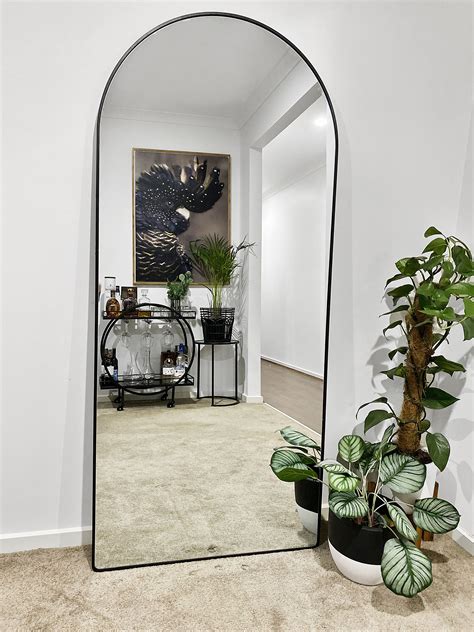 Black Frame Arch Mirror Mirror Decor Living Room Mirror Dining Room