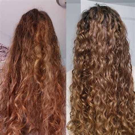 Before And After Starting The Curly Girl Method Left 1st Cleanse