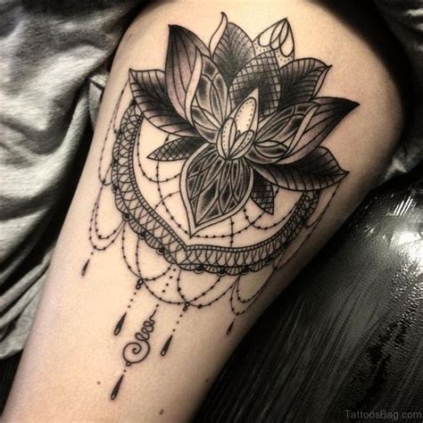 20 Best Lotus Flower Thigh Tattoos For Women Images On Pinterest Flower Thigh Tattoos Lotus