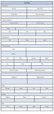 Gray and white order form for you to print out as many times as you please. Printable PDF Generic Employment Application Form | Printable Business Forms | Pinterest | Job ...