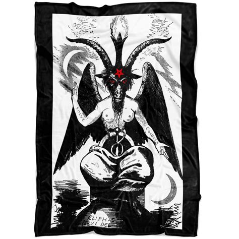 Sabbatic Goat Baphomet Fleece Blanket The Luciferian Apotheca