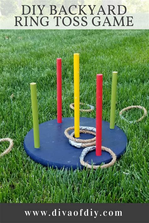 Easy diy ring toss game tutorial. How to Make a DIY Ring Toss Game | Diva of DIY