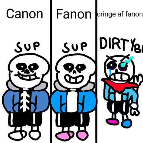 Canon Sans Vs Fanon Sans Idk By Vikt3211 On Deviantart