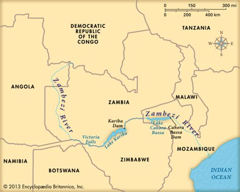 With a long coastline on the atlantic ocean, namibia has several islands as well which are not visible in the above map. Zambezi River: map - Kids | Britannica Kids | Homework Help