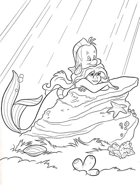 Top Little Mermaid Flounder Coloring Pages Library Coloring Pages