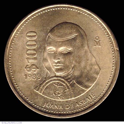 See full list on mxn.currencyrate.today 1000 Pesos 1989, United Mexican States (1981-1990 ...