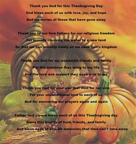 Christian Thanksgiving Poems