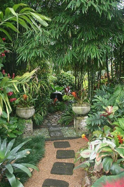 Tropical Garden Is Very Popular Garden Style In Asia The Highlight Of