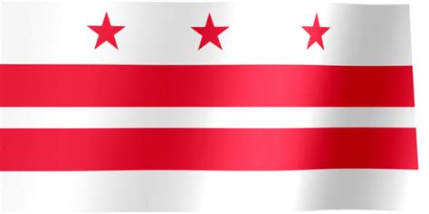 Flag Of Washington Dc  All Waving Flags