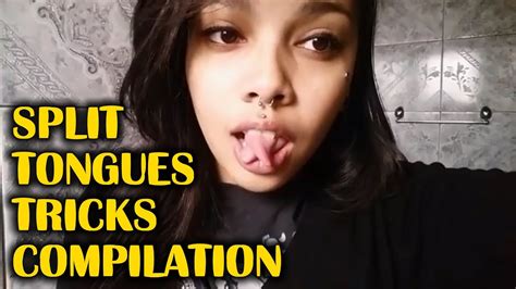 Split Tongues Tricks Compilation Youtube