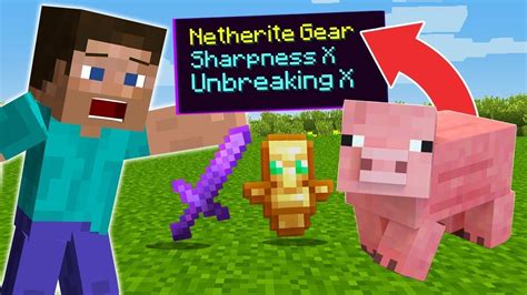 Minecraft But Mobs Drop Op Items Youtube