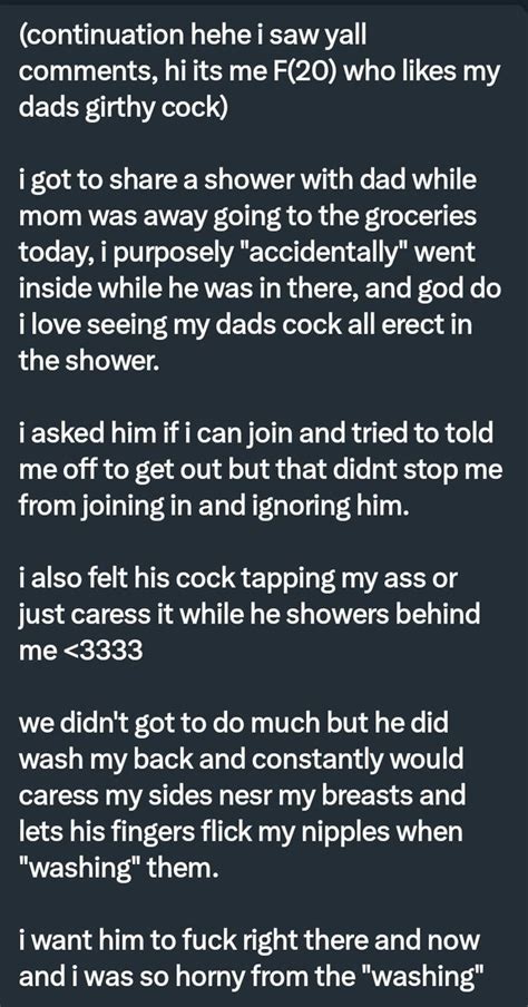 pervconfession on twitter she likes teasing her dad so she can get fucked