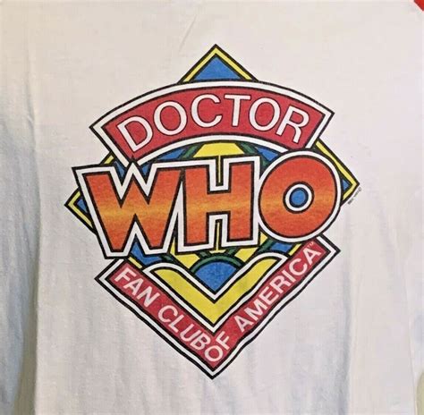 True Vintage T Shirt Doctor Who Mens Graphic White Red Blue Color Block