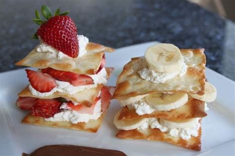 View top rated wonton wrappers dessert recipes with ratings and reviews. Wonton Fruit Stacks | Desserts, Dessert recipes, Pie dessert