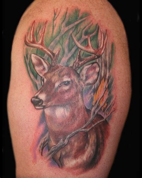 Coloured Deer Tattoo Tattoomagz › Tattoo Designs Ink Works Body Arts Gallery