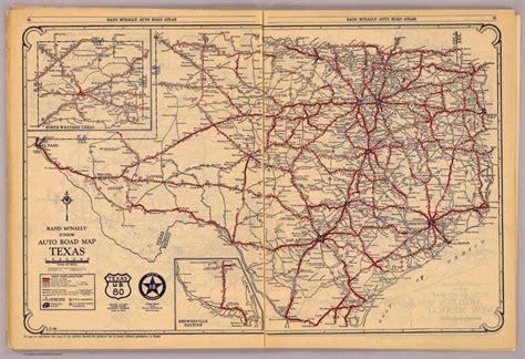 Texas David Rumsey Historical Map Collection Rand Mcnally Texas