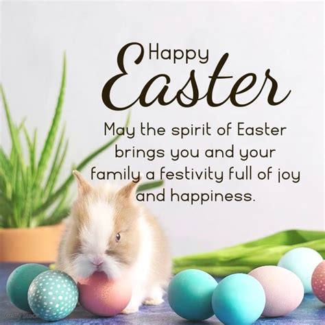 Happy Easter Wishes Bunny Decoration Banner Template Postermywall