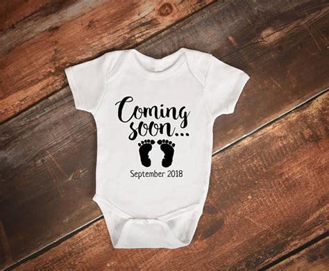 Coming Soon Grandparents Gerber Onesie Baby First Time Etsy In 2020