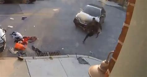 woman tries to run man over three times with car in horrifying fight in street mirror online