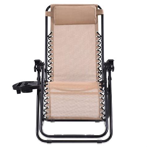 Giantex 2 Pcs Zero Gravity Chair Patio Chaise Lounge Chairs Outdoor Yard Pool Recliner Folding