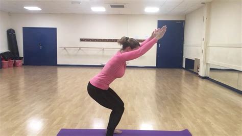 Pilates exercises: Squat with Soft Ball - YouTube
