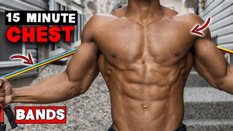 15 Minute Chest Workout With Fitbeast Resistance Band Youtube