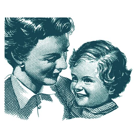 Vintage Mother And Daughter Free Svg