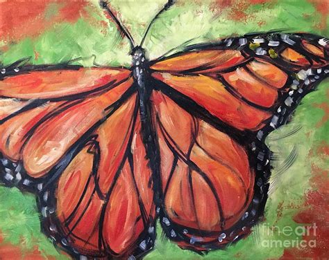 Monarch Butterfly Painting By Alan Metzger Pixels