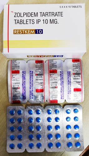 Zolpidem Tartrate 10 Mg Tablet At Rs 99stripe Hospital Tablets In Gandhinagar Id 23693344855