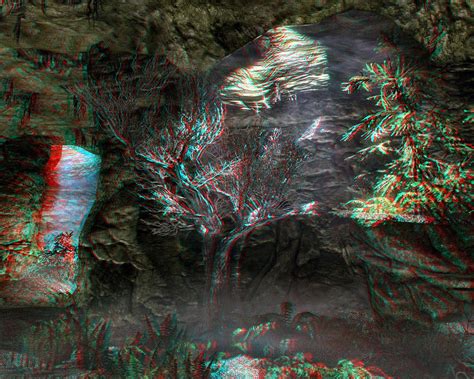 Darkshade Copse Cave Tree In Anaglyphic 3d At Skyrim Nexus Mods And