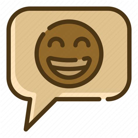 Emoji Smileys Emoticon Social Media Speech Bubble Icon Download
