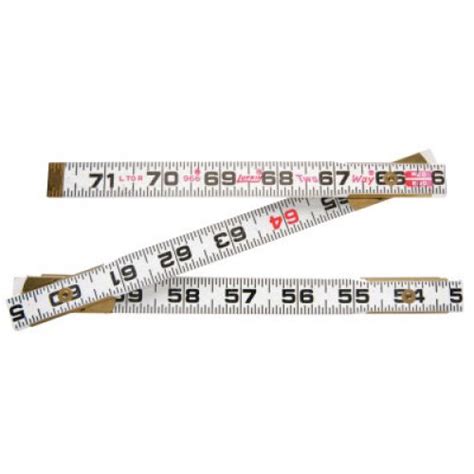 Lufkin Red End Two Way Rulers 6 Ft Wood