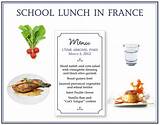 Examples Of School Lunch Menus Photos