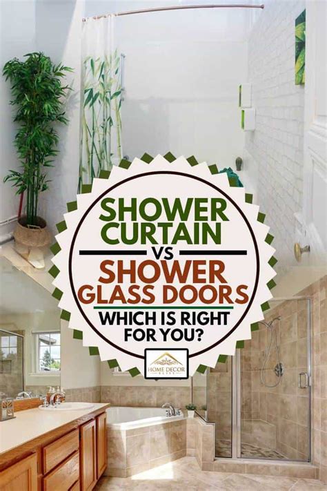 One of the downsides of shower curtains is that it can get drafty when you're taking a shower. Shower Curtain Vs Shower Glass Doors: Which Is Right For ...