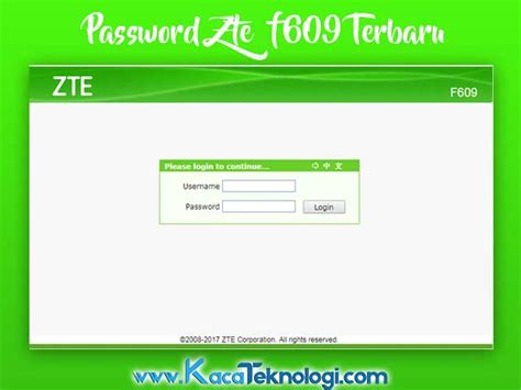 Berikut ini adalah default password zte f609 modem untuk jaringan telkom indihome dan juga cara setting dan pengaturan dasar di modem indihome. Kumpulan Password & Username Modem ZTE F609 IndiHome 2020 Terbaru - Kaca Teknologi
