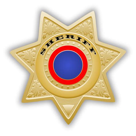 Sheriff Badge Vector Image Free Svg
