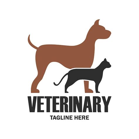 Veterinär-logo-design | Premium-Vektor