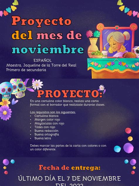 Proyecto De Español 1° Pdf