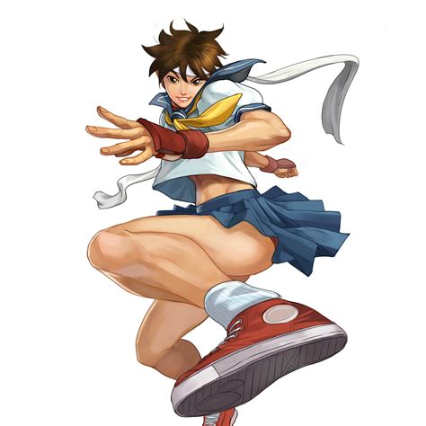 Chong Feigiap Kasugano Sakura Capcom Converse Street Fighter Absurdres Highres Girl