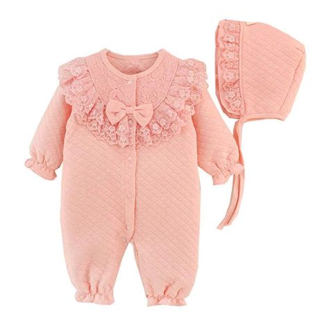 macacão de algodão macacão de bebê recém nascido roupas de menina princesa rendas conjunto roupa