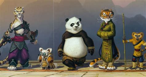 Several Animated Animals Are Standing In Front Of A Backdrop