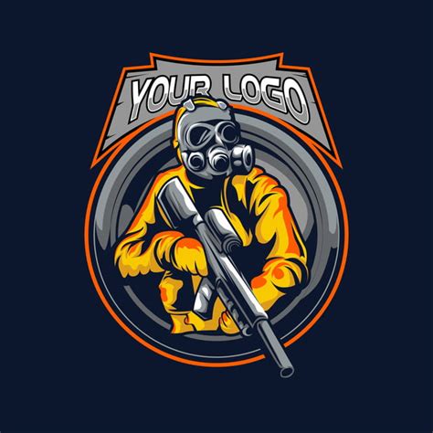 Love png love design :). Maskot Permainan Logo Esport Dengan Sniper Ilustrasi ...