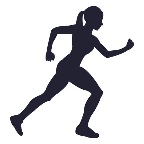 Woman Running Silhouette Design Transparent Png And Svg Vector File